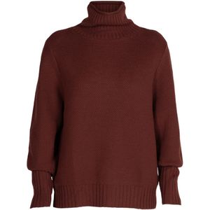 Icebreaker Seevista Funnel Neck Dames Trui Gritstone Hthr L