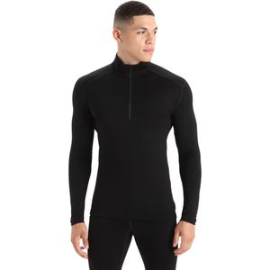 Icebreaker 260 Tech LS Half Zip Thermoshirt Heren Black L