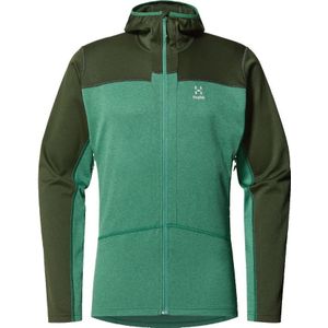 Haglofs Roc Flash Mid Hood Fleece Heren Seaweed Green/Dk Jelly Green M