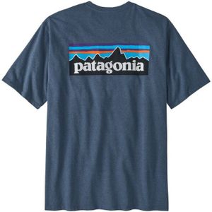Patagonia P-6 Logo Responsibili-Tee T-Shirt Heren Utility Blue L