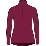 Icebreaker 260 Tech LS Half Zip Dames Thermoshirt Cherry XL