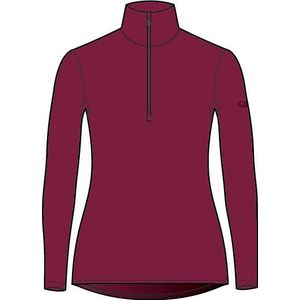 Icebreaker 260 Tech LS Half Zip Dames Thermoshirt Cherry XL