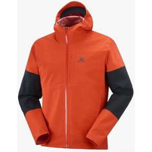 Salomon Outrack 2.5L Jacket Heren Fleece Fiery Red/Black L