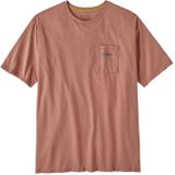 Patagonia M's Boardshort Logo Pocket Responsibili T-Shirt Heren Sienna Clay S