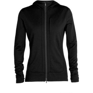Icebreaker Quantum III LS Zip Dames Trui Black L
