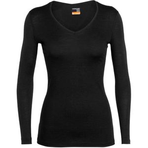 Icebreaker 200 Oasis LS V Thermoshirt Dames Black S