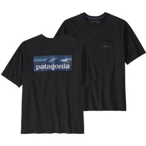 Patagonia Boardshort Logo Pocket Responsibili-Tee T-shirt Heren Ink Black S