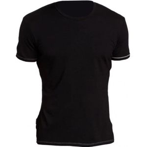 Icebreaker Bf200 SS Crewe Heren Black/Mineral XXL