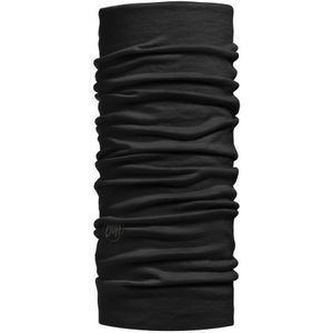 Buff Merino Lightweight Nekwarmer Black one size