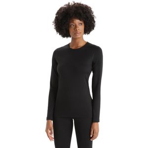 Icebreaker 200 Oasis LS Crewe Thermoshirt Dames Black L