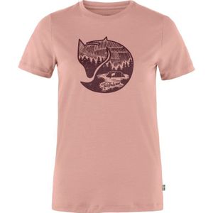 Fjallraven Abisko Wool Fox SS T-Shirt Dames Chalk Rose-Port L