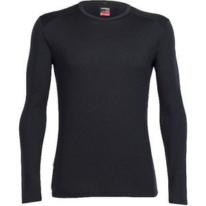 Icebreaker Tech Top LS Crewe Heren Black/Black XL