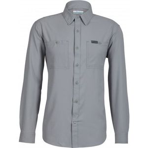 Utilizer Woven LS Heren Shirt Columbia Grey L