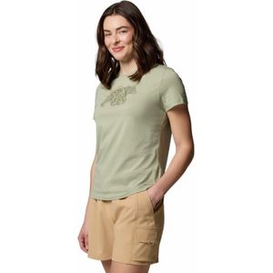 Columbia Ruby Springs™ Graphic Fitted SS T-shirt Dames Safari, Bearly Swirl M