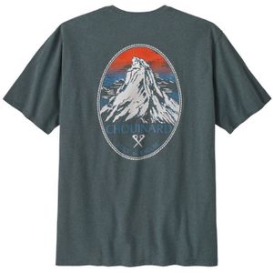 Patagonia Chouinard Crest Pocket Responsibili-Tee T-Shirt Heren Nouveau Green M