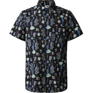 The North Face S/S Baytrail Pattern Heren Shirt Super Sonic Blue Cactus Study Print XL