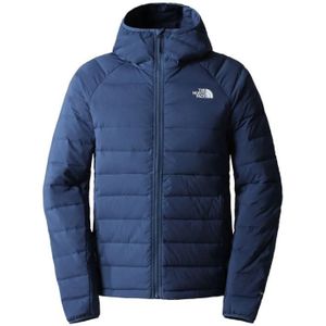 The North Face Belleview Stretch Down Hoodie Heren Isolatiejas Shady Blue XL