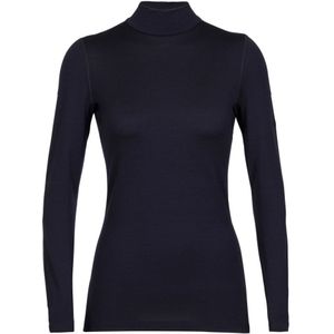 Icebreaker 260 Tech LS Turtleneck Dames Thermoshirt Midnight Navy M