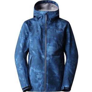 The North Face Printed Dryzzle Futurelight Dames Hardshell Jas Shady Blue River Dye Print S