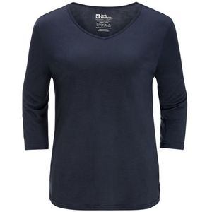 Jack wolfskin Mola 3/4 T-Shirt Dames Night Blue M