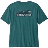 Patagonia Boardshort Logo Pocket Responsibili-Tee T-shirt Heren Wetland Blue XL