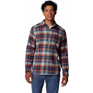 Columbia Cornell Woods™ Flannel LS Longsleeve T-Shirt Heren Dark Mountain M