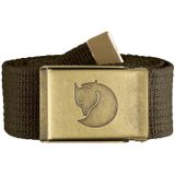 Fjallraven Canvas Brass Belt 4 Cm Riem Dark Olive 1 Size