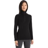 Icebreaker 260 Tech LS Half Zip Thermoshirt Dames Black L