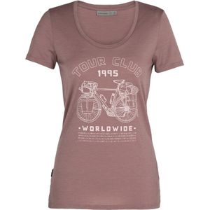 Icebreaker Tech Lite SS Scoop Tour Club 1995 Dames T-shirt