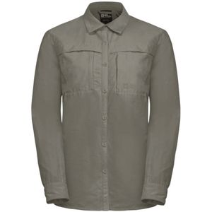 Jack wolfskin Barrier LS Shirt Dames Stone L