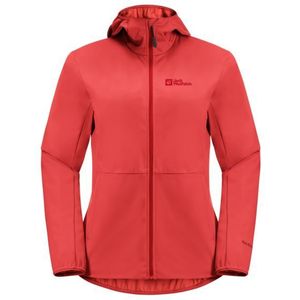 Jack wolfskin Feldberg Hoody Softshell Jas Dames Vibrant Red M