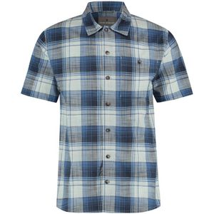 Royal Robbins Redwood Plaid S/S Shirt Heren Chicory Blue Pismo Pld XXL