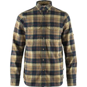 Fjallraven Singi Heavy Flannel Shirt Heren T-shirt Dark Sand L