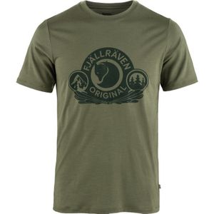 Fjallraven Abisko Wool Classic SS T-shirt Heren Laurel Green M