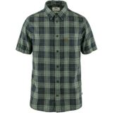 Fjallraven Övik Travel SS Shirt Heren Dark Navy-Patina Green M