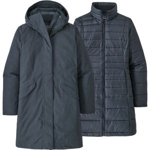 Patagonia Vosque 3-In-1 Dames Parka Smolder Blue XS