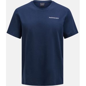 Peak Performance Explore Logo Tee T-Shirt Heren Blue Shadow L