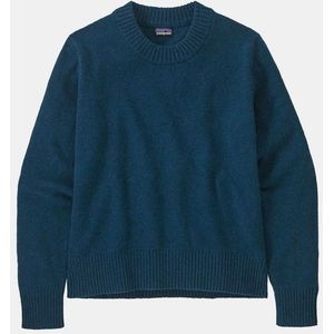 Patagonia Recycled Wool-Blend Crewneck Dames Trui Chevron Cable: Nouveau Green M