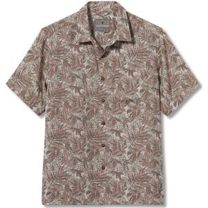 Royal Robbins Comino Leaf S/S Heren Shirt Heirlm Rose Roble Pt XL