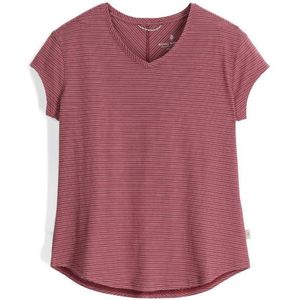 Royal Robbins Vacationer V-Nk S/S Shirt Dames Wild Rhubarb Str S