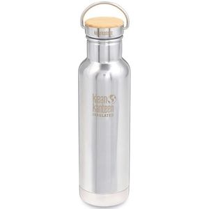 Klean Kanteen 18Oz Reflect /Stainless Uni Bamboo Cap Drinkfles Mirrored Stainless 540 ml