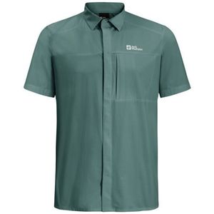 Jack Wolfskin - Vandra S/S Shirt - Groen - Katoen