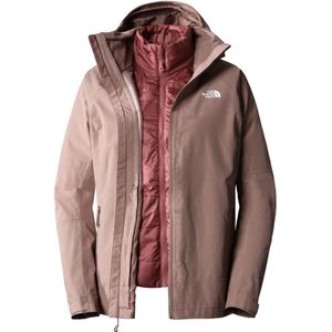 The North Face Inlux Triclimate Dames Hardshell Jas Deep Taupe Heather-Wild Ginger L