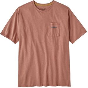 Patagonia M's Boardshort Logo Pocket Responsibili T-Shirt Heren Sienna Clay XL