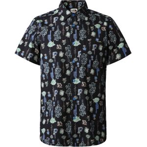 The North Face S/S Baytrail Pattern Heren Shirt Super Sonic Blue Cactus Study Print L