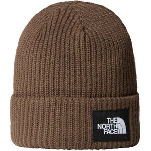 The North Face Salty Lined Beanie Muts Heren Smokey Brown One Size