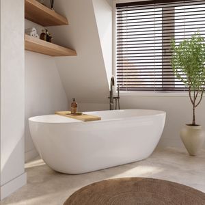 Sanifun - Tessa - Vrijstaand Ligbad - Glans Wit - Acryl