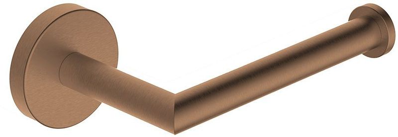 Sanifun toiletrolhouder met vaste arm geborsteld brons koper