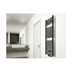 Sanifun Elara sierradiator mat- zwart 1185x450 m/o aansl.