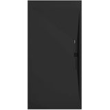 Sanifun douchebak Stone Side Black Smooth 1600 x 800 P